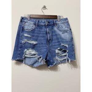 NWT American Eagle Women’s Mom Short Jean Blue Sz 12